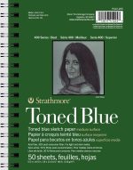 Strathmore 455-3, 400 Series Sketch Pad, 9"x12" Wire Bound, 100 Sheets, White